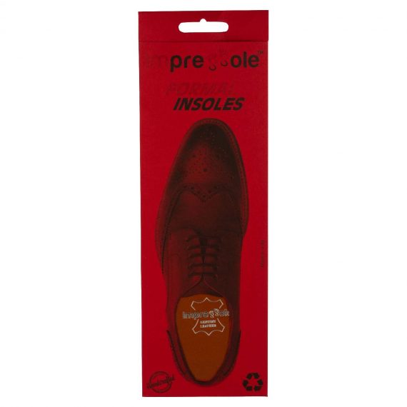 Vintage Brown Pure Leather Insoles for Formal Shoes