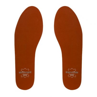 Vintage Brown Pure Leather Insoles for Formal Shoes