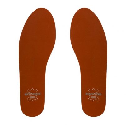 Vintage Brown Pure Leather Insoles for Formal Shoes