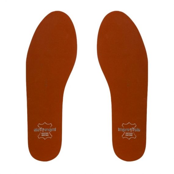 Vintage Brown Pure Leather Insoles for Formal Shoes